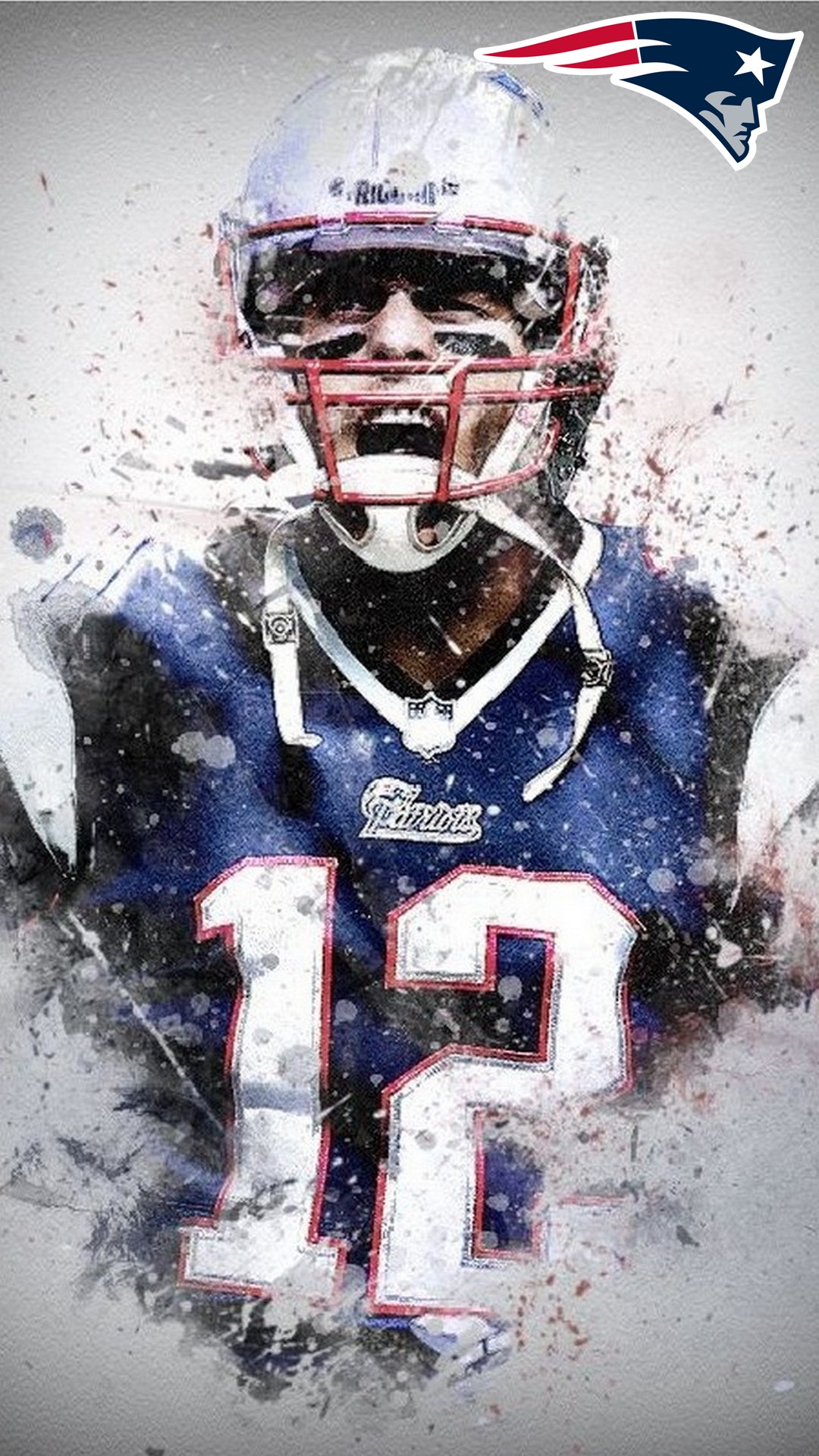 Tom Brady Patriots HD Wallpaper For iPhone With Resolution 1080X1920 pixel. You can make this wallpaper for your Mac or Windows Desktop Background, iPhone, Android or Tablet and another Smartphone device for free