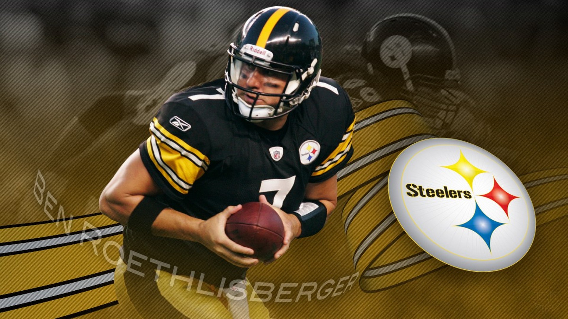 Wallpapers HD Pittsburgh Steelers Football With Resolution 1920X1080 pixel. You can make this wallpaper for your Mac or Windows Desktop Background, iPhone, Android or Tablet and another Smartphone device for free