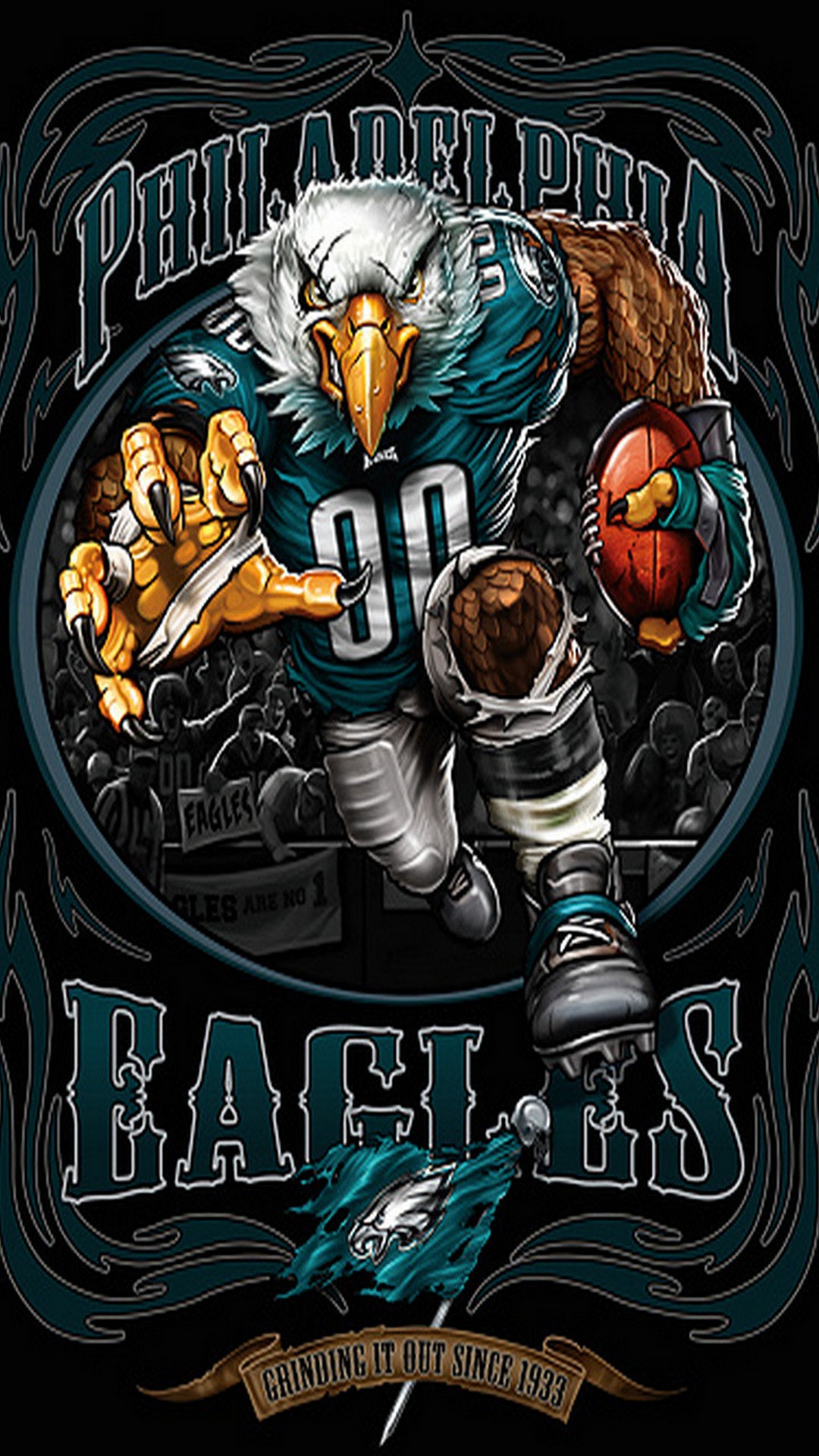 Eagles Football iPhone 7 Plus Wallpaper with resolution 1080x1920 pixel. You can make this wallpaper for your Mac or Windows Desktop Background, iPhone, Android or Tablet and another Smartphone device