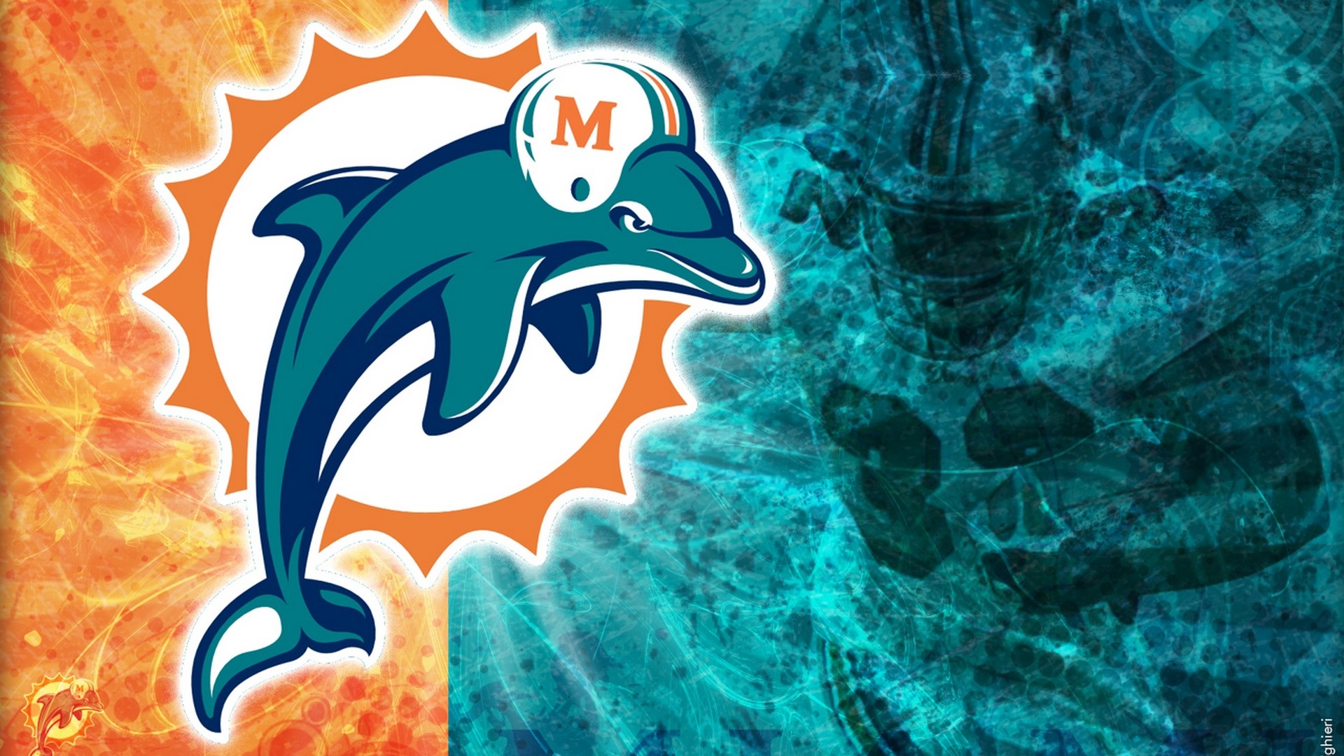 HD Miami Dolphins Wallpapers With Resolution 1920X1080 pixel. You can make this wallpaper for your Mac or Windows Desktop Background, iPhone, Android or Tablet and another Smartphone device for free