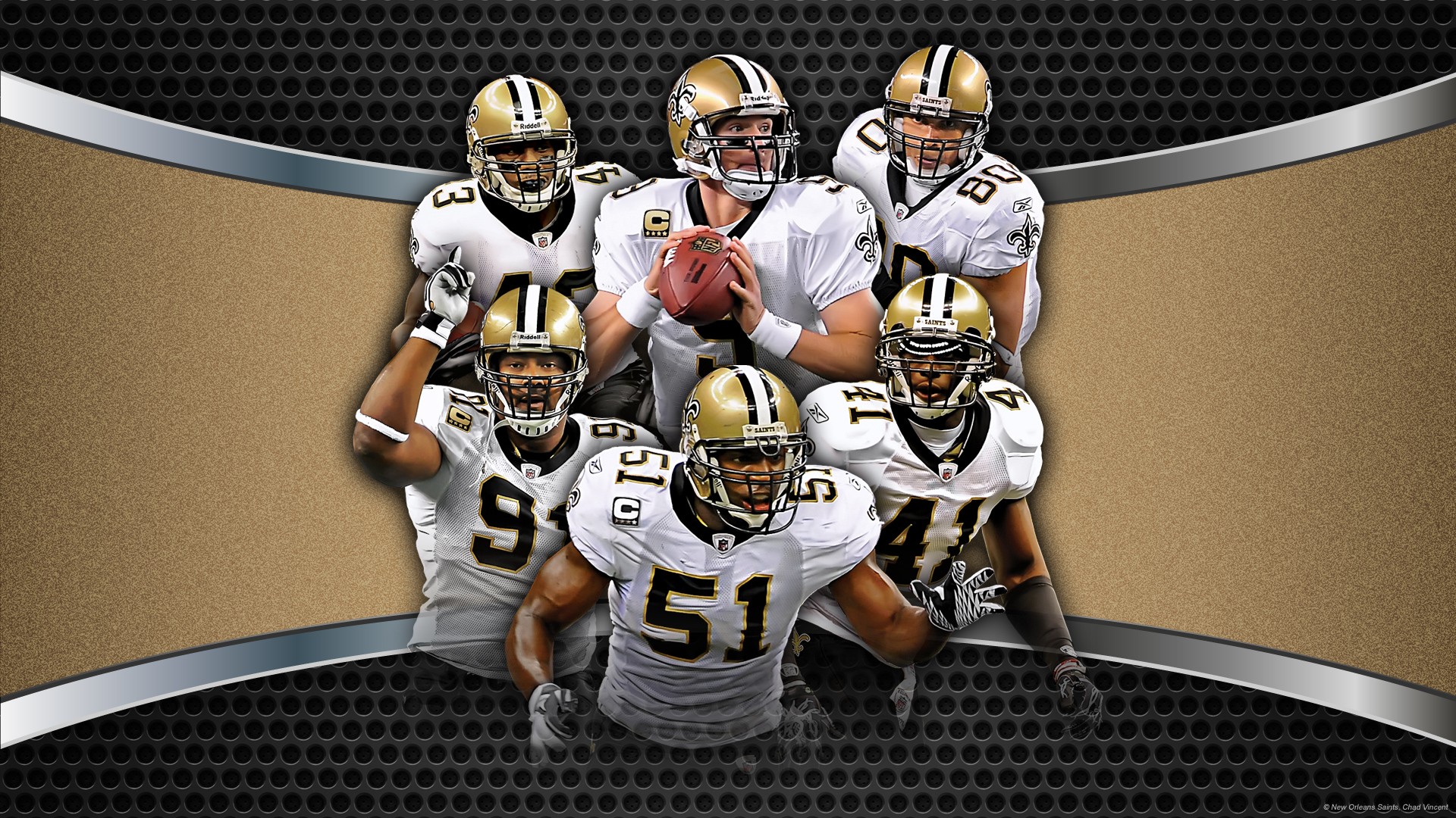 New Orleans Saints Wallpaper With Resolution 1920X1080 pixel. You can make this wallpaper for your Mac or Windows Desktop Background, iPhone, Android or Tablet and another Smartphone device for free