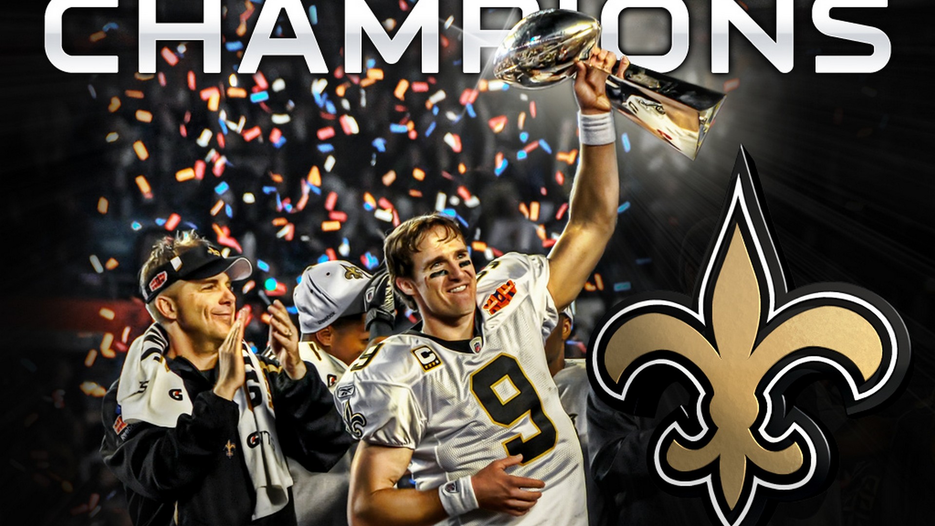Wallpapers New Orleans Saints NFL with resolution 1920x1080 pixel. You can make this wallpaper for your Mac or Windows Desktop Background, iPhone, Android or Tablet and another Smartphone device