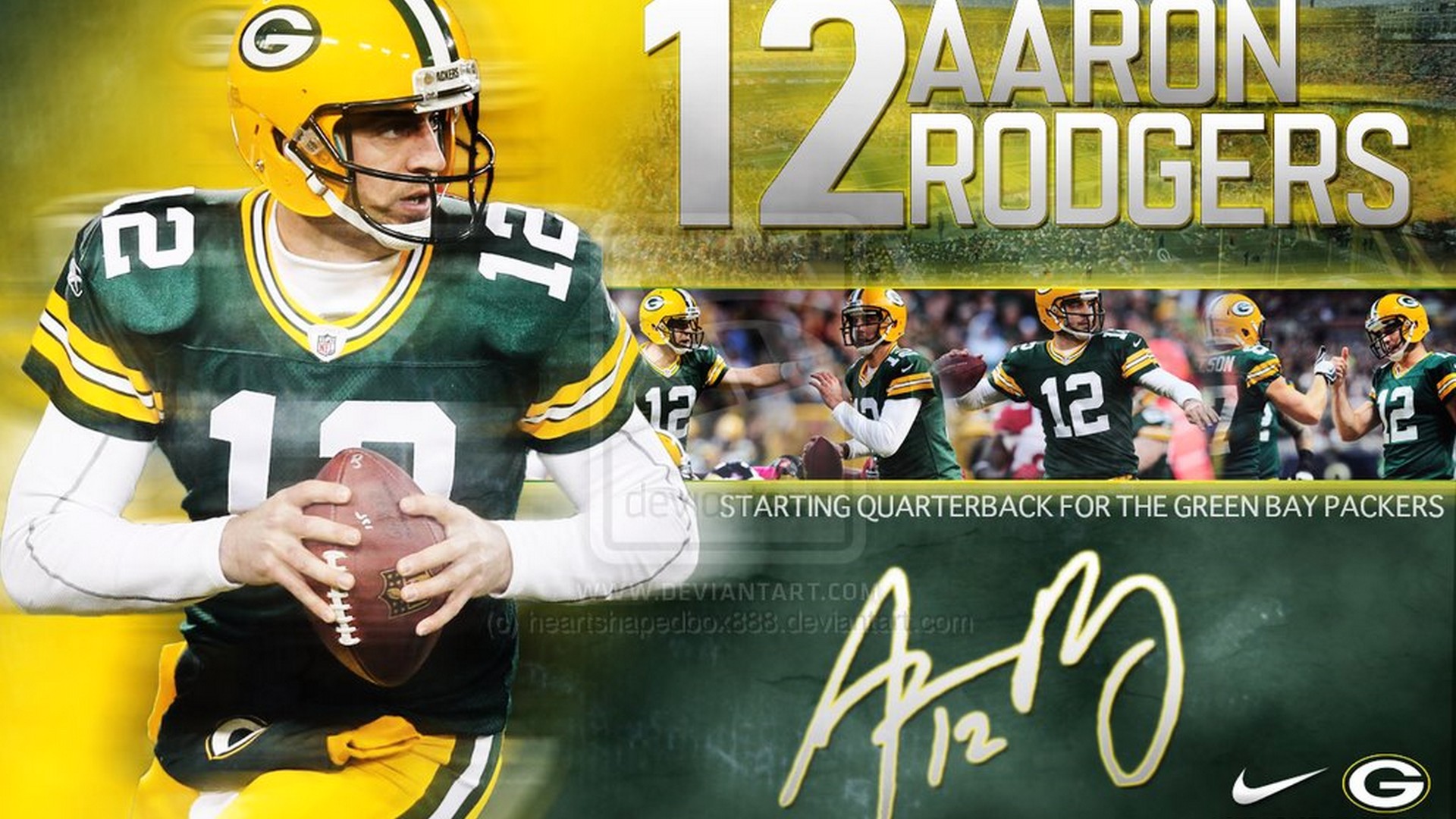 HD Desktop Wallpaper Aaron Rodgers With high-resolution 1920X1080 pixel. You can use this wallpaper for your Mac or Windows Desktop Background, iPhone, Android or Tablet and another Smartphone device
