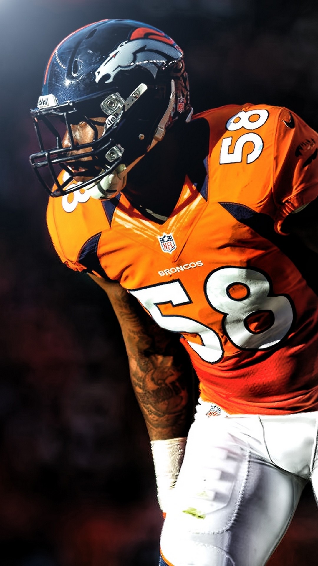 iPhone Wallpaper HD Von Miller Denver Broncos with high-resolution 1080x1920 pixel. You can use this wallpaper for your Mac or Windows Desktop Background, iPhone, Android or Tablet and another Smartphone device
