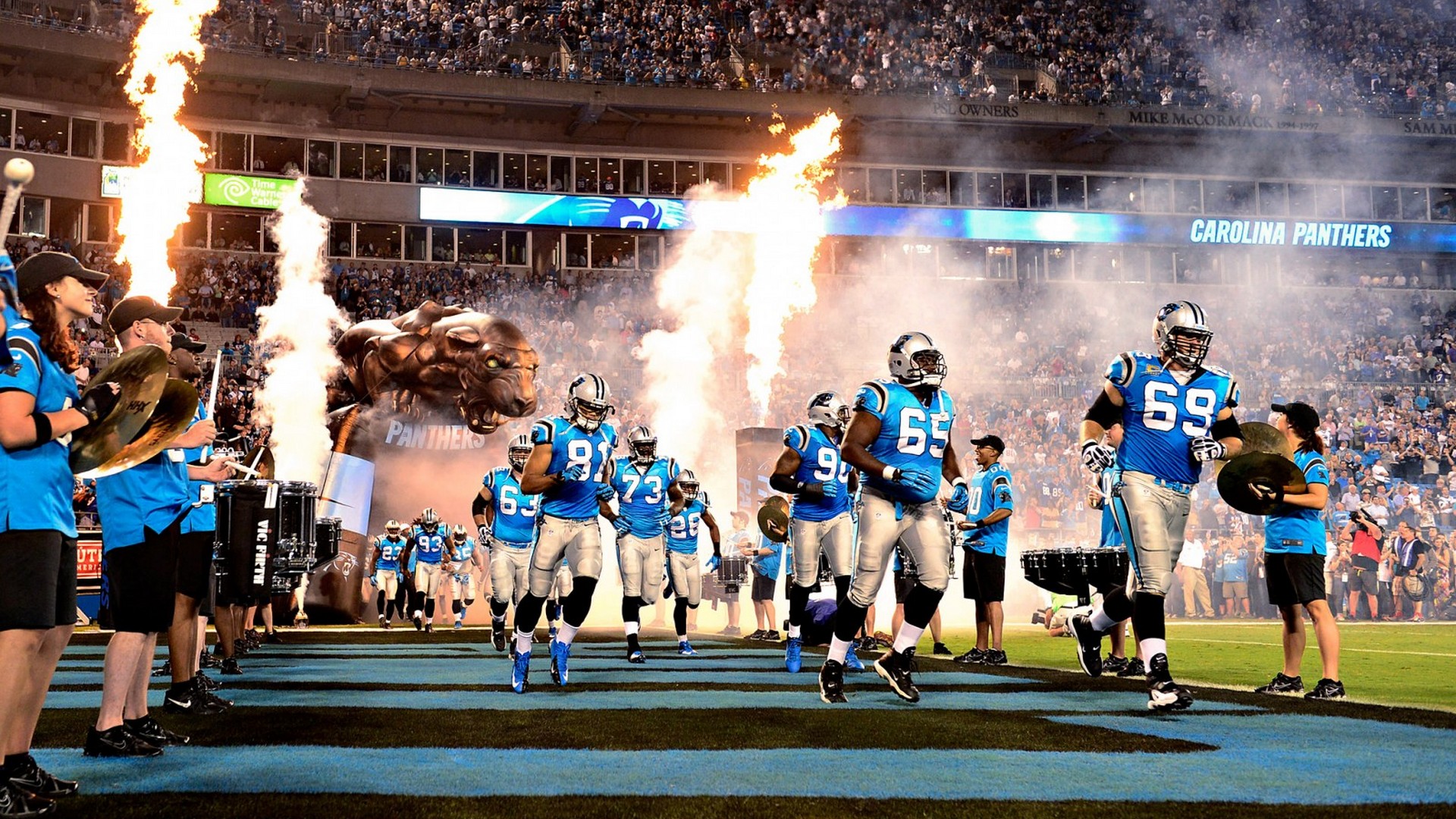 Carolina Panthers NFL For Desktop Wallpaper With high-resolution 1920X1080 pixel. You can use this wallpaper for your Mac or Windows Desktop Background, iPhone, Android or Tablet and another Smartphone device