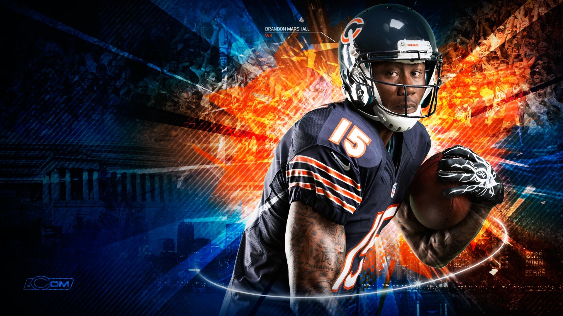Chicago Bears NFL Desktop Wallpaper with high-resolution 1920x1080 pixel. You can use this wallpaper for your Mac or Windows Desktop Background, iPhone, Android or Tablet and another Smartphone device