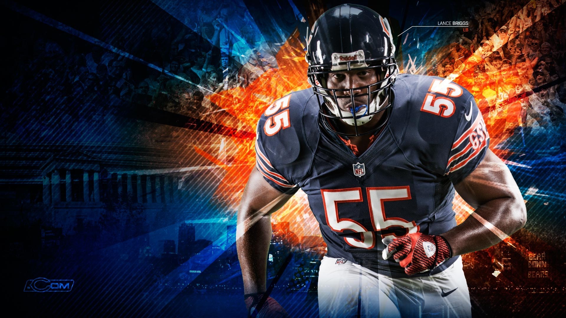 HD Desktop Wallpaper Chicago Bears NFL with high-resolution 1920x1080 pixel. You can use this wallpaper for your Mac or Windows Desktop Background, iPhone, Android or Tablet and another Smartphone device